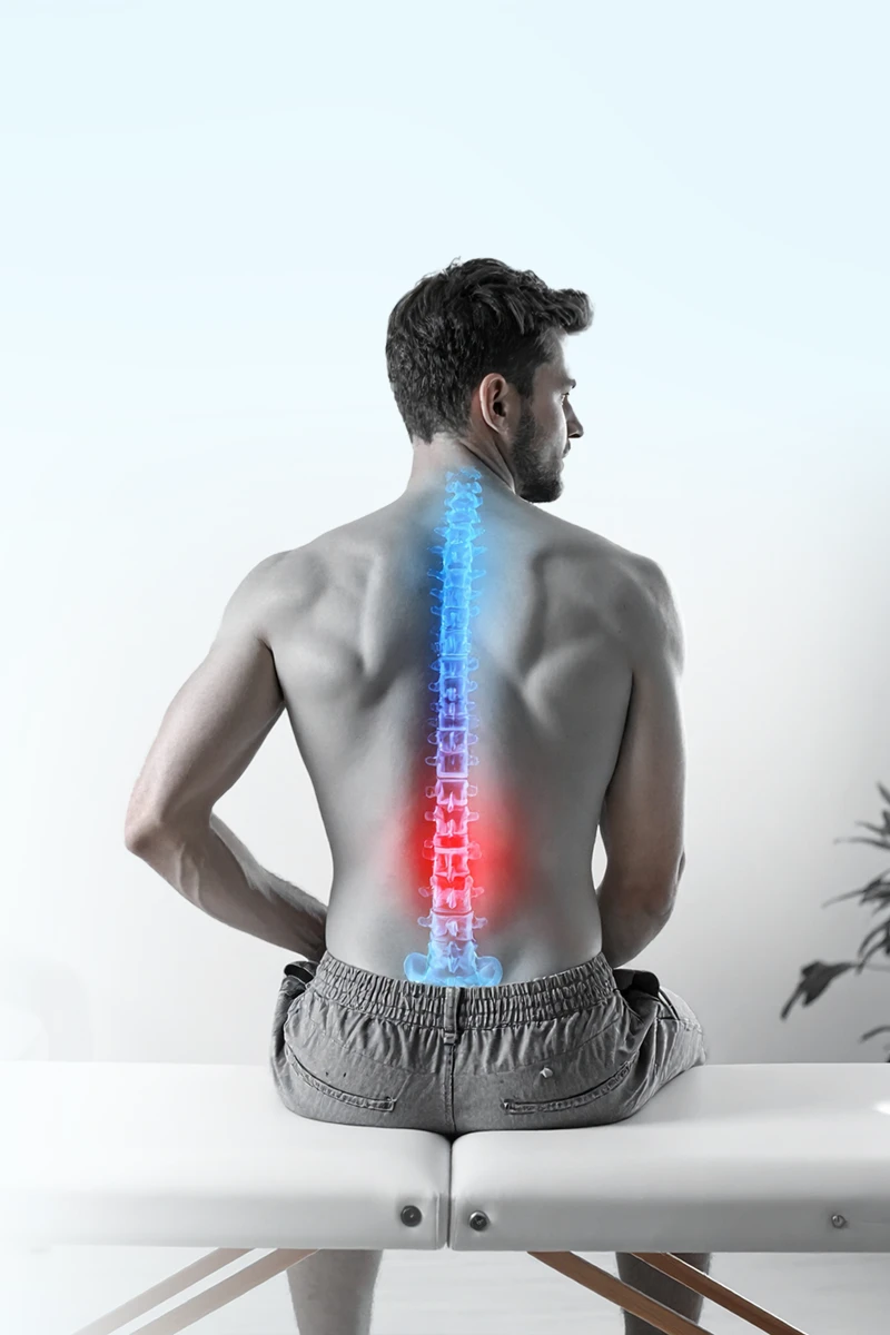 Osteopatia - wizualizacja kręgosłupa